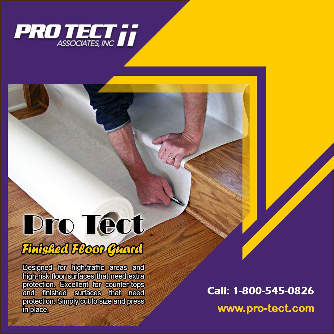 Pro-tect’s Temporary floor protection for smooth resilient floors for textile flooring